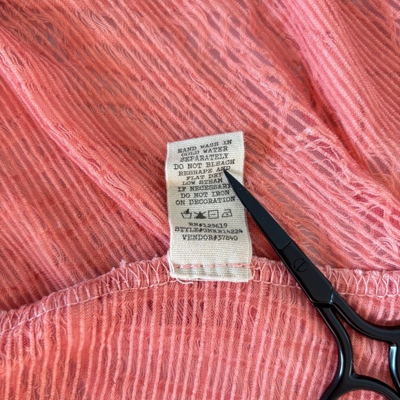 Gimmicks by BKE Size Small Tunic Oversized Long Sleeve Hippie Boho Semi Sheer - Picture 11 of 12